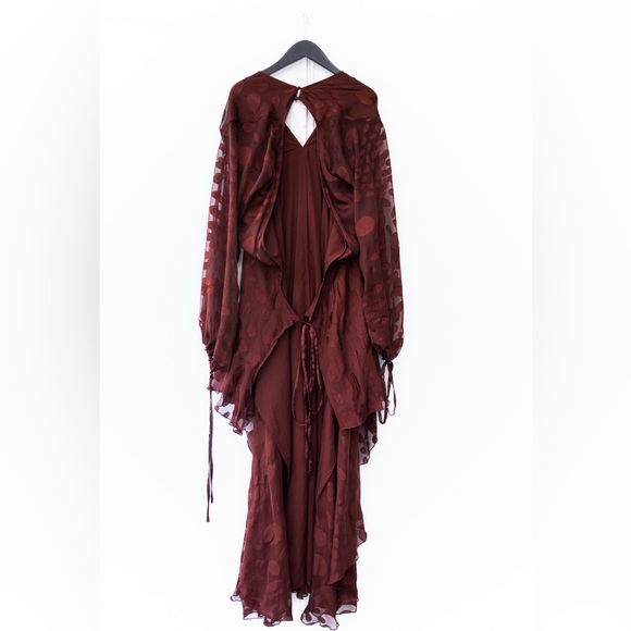 ASOS Tall Brown Wrap Dress - Picture 6 of 6